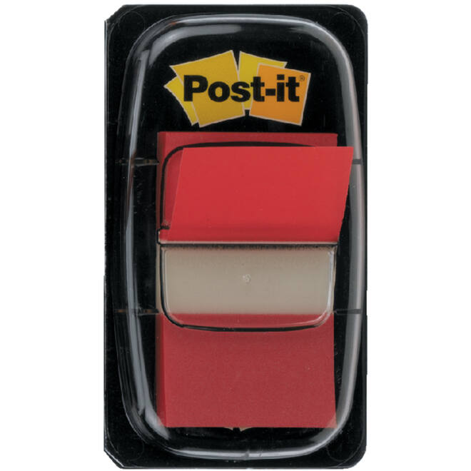 Indextabs Post-it 680 25.4x43.2mm rood 50 tabs
