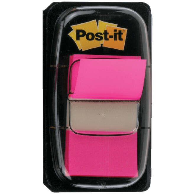 Indextabs Post-it 680 25.4x43.2mm felroze 50 tabs