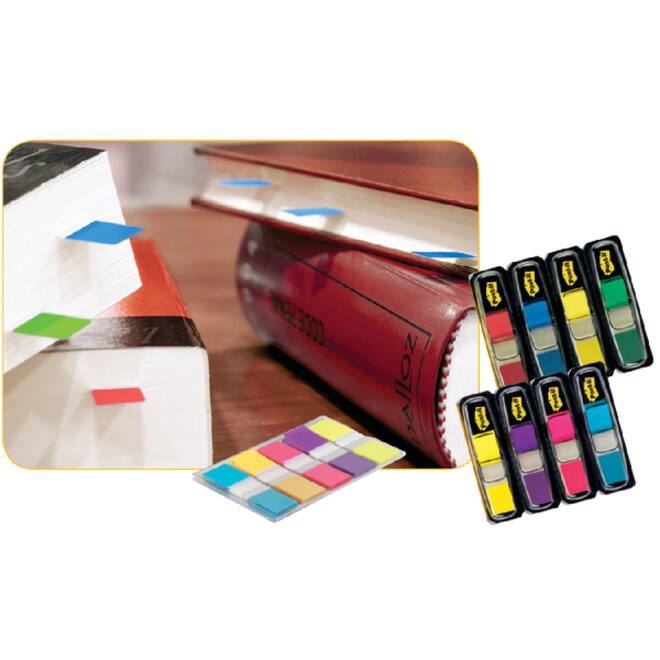 Indextabs Post-it 680 24mmx43.2mm helder assorti 60 tabs