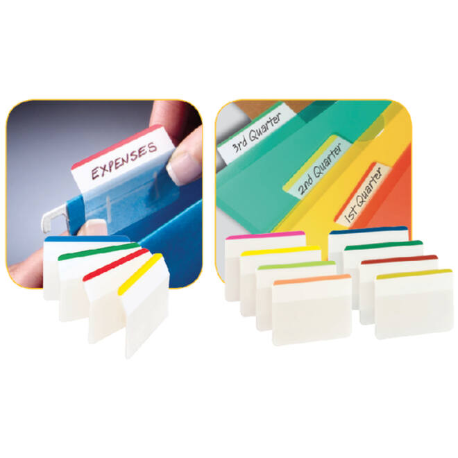 Indextabs Post-it 686A1 38x50.8mm strong gebogen assorti 24 tabs