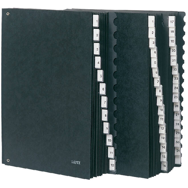 Bureaumap Leitz A4 A-Z hardboard gewolkt