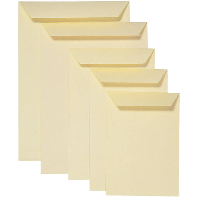 Envelop Quantore akte EB4 262x371mm cremekraft 250stuks