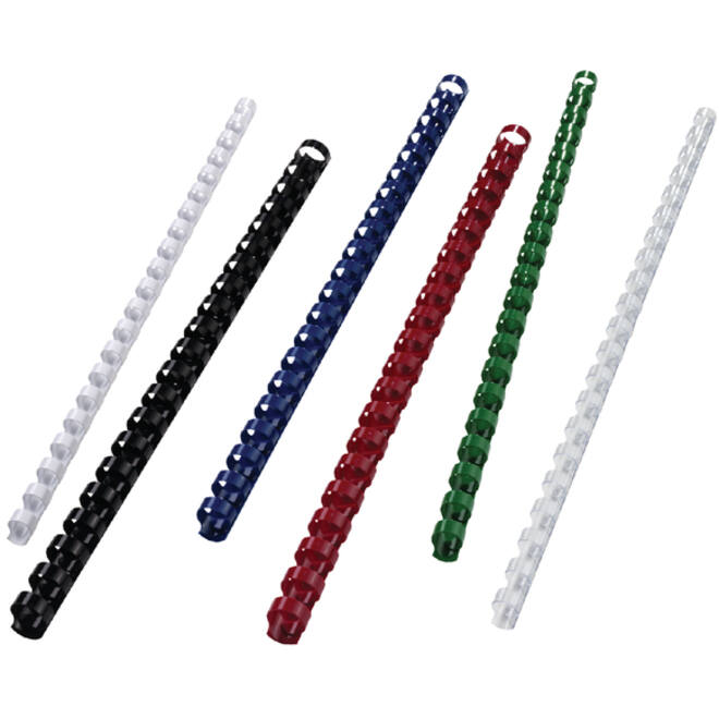 Bindrug GBC 6mm 21-rings A4 wit 100 stuks