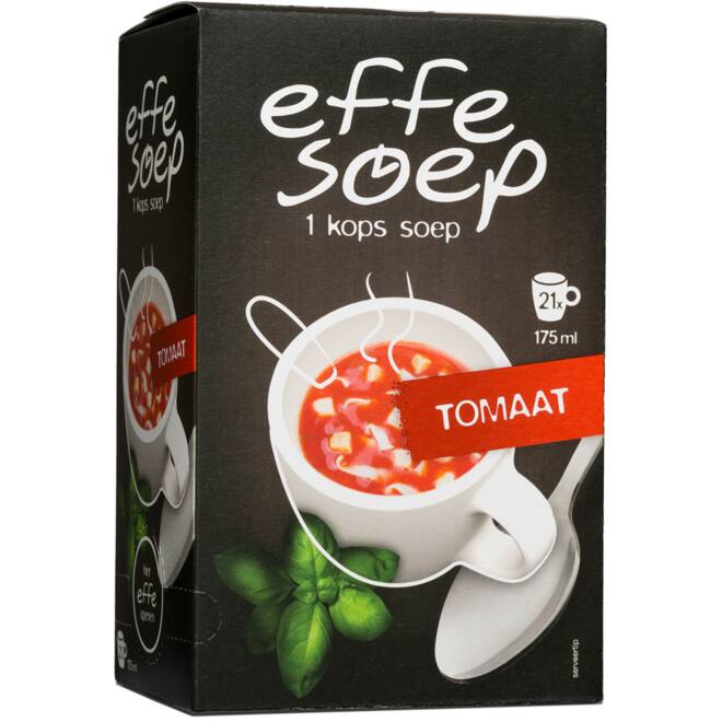Effe Soep Tomaat – 4 dozen × 21 zakjes – 84 porties – Handig in voorraad