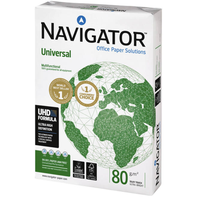 Kopieerpapier Navigator Universal A4 80gr wit 500vel