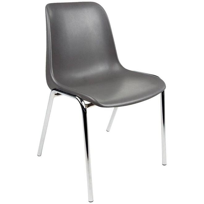 Kuip Kantinestoel - Antraciet/Chroom