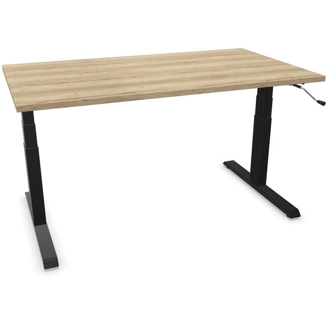 S-Light 140x80cm - Zwart / Halifax Naturel