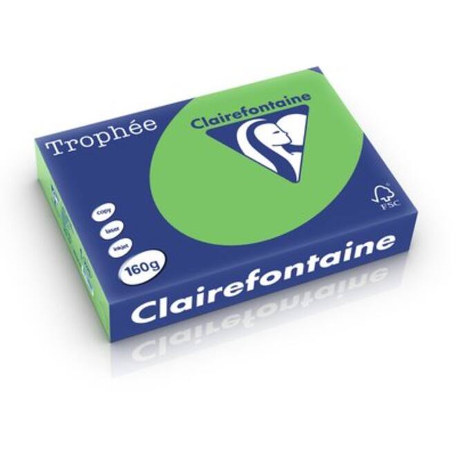 Kopieerpapier Clairefontaine Trophee intensief 120gr A4 grasgroen