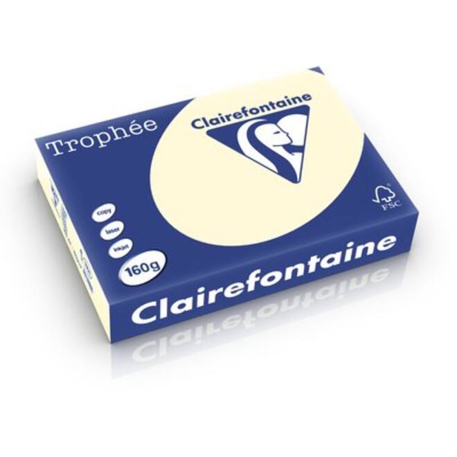Kopieerpapier Clairefontaine Trophee (BE) 120gr A4 creme