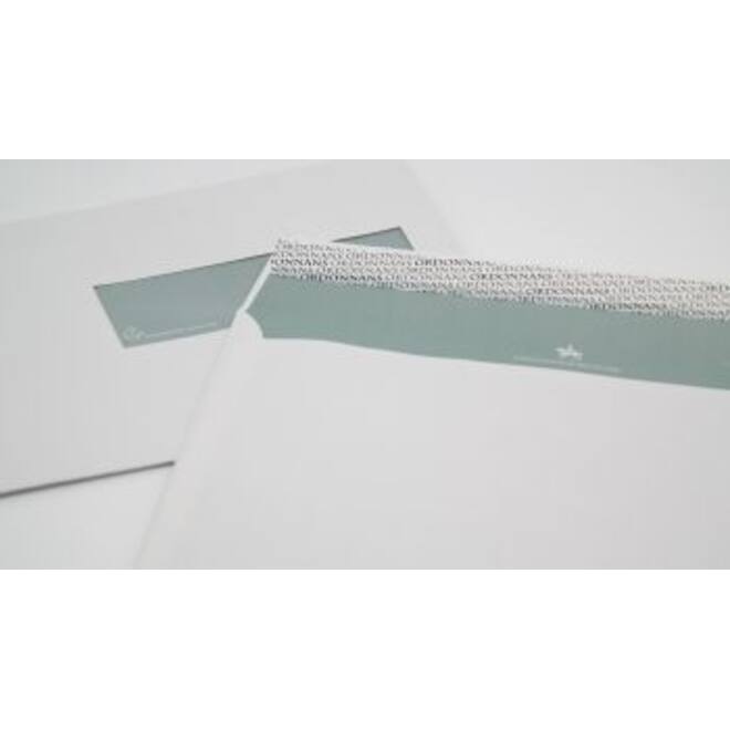 Enveloppen digitaal 156mm x 220mm wit EA5 zonder venster met effen binnendruk