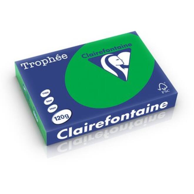 Kopieerpapier Clairefontaine Trophee 80gr biljartgroen A4