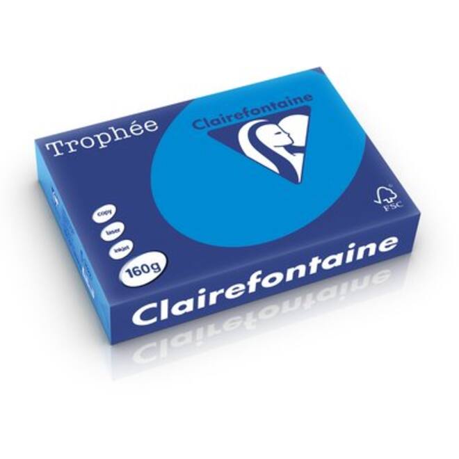 Kopieerpapier Clairefontaine Trophee (BE) intensief 160g/m² cariben 1022 210 x 297 mm A4  LG