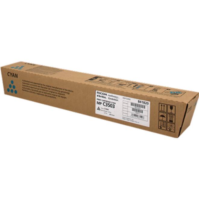 Ricoh MP C3503 toner cyaan (capaciteit 18.000 afdrukken)