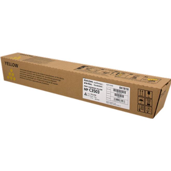 Ricoh MP C3503 toner geel (capaciteit 18.000 afdrukken)