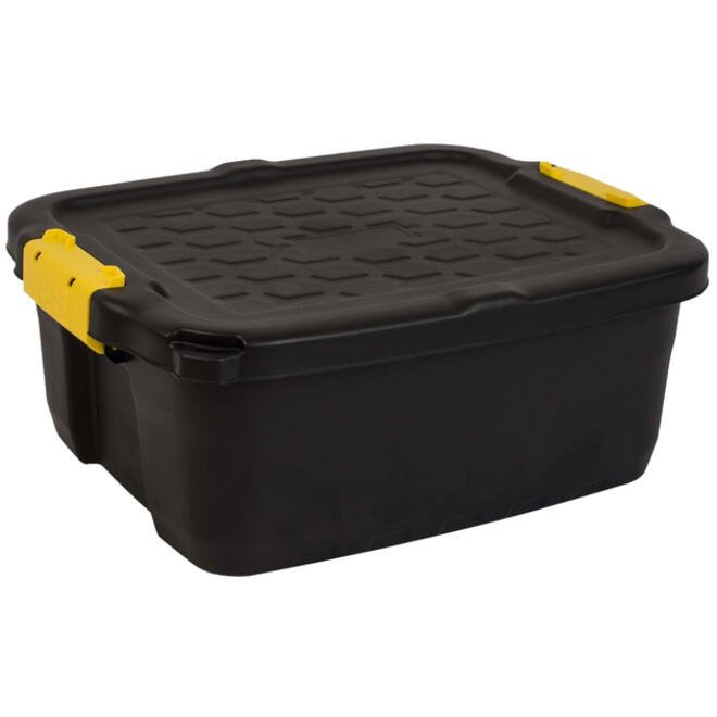 Opbergbox Bankers Box 24 liter met handgrepen robuust zwart