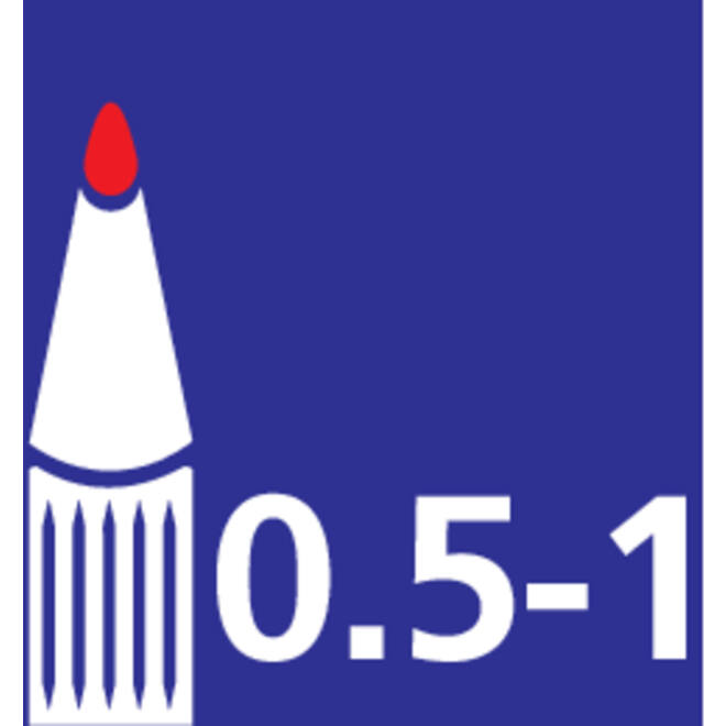 Cd marker edding 8400 rond 0.5-1.0mm zwart