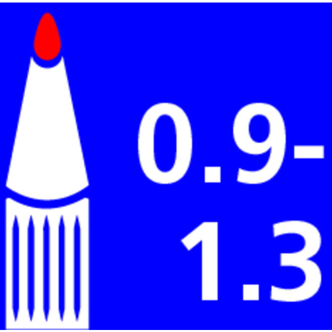 Verfstift Posca PC3M fijn assorti set à 8 stuks