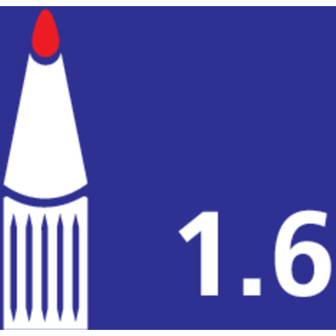 Viltstift Bic Velleda 1721 whiteboard rond fijn assorti set à 4 stuks