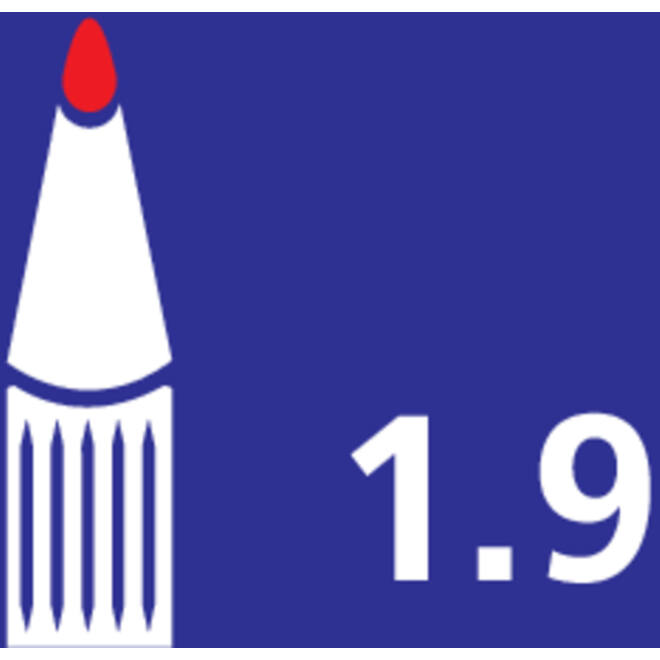 Viltstift Bic Velleda 1711 whiteboard rond large rood