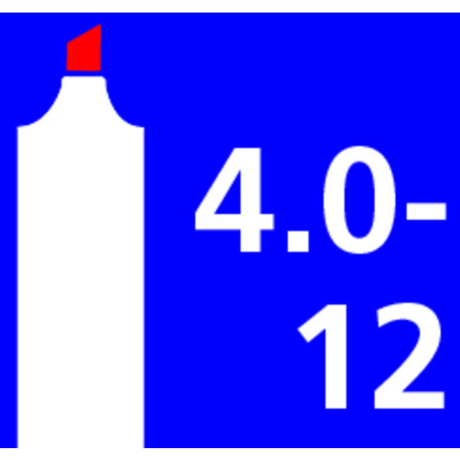 Viltstift edding 800 schuin 4-12mm blauw