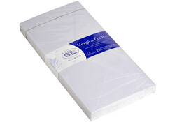 Envelop G.Lalo bank DL 110x220mm gegomd gevergeerd wit pak à 25 stuks