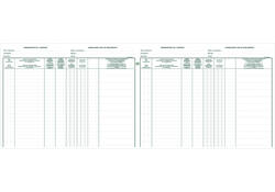 Register Piqure aandeelhouder BVBA/ SPRL 320x240mm 80vel groen