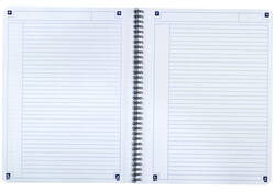 Spiraalblok Oxford Touch A5 lijn 140 pagina's 80gr blauw