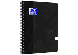 Spiraalblok Oxford Touch A4 ruit 5x5mm 140 pagina's 80gr zwart