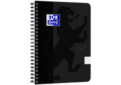 Spiraalblok Oxford Touch A5 ruit 5x5mm 140 pagina's 80gr zwart