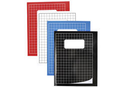 Schrift Qbasic 210x165mm ruit 10mm 80blz 70gr assorti