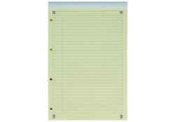 Cursusblok Oxford Orange Notepad A4+ lijn 4-gaats 160 pagina's 80gr oranje