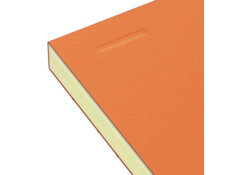 Cursusblok Oxford Orange Notepad A4+ lijn 4-gaats 160 pagina's 80gr oranje