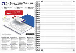 Spiraalblok Oxford Essentials A5 lijn 180 pagina's 80gr assorti