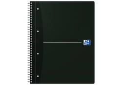 Collegeblok Oxford Office Essentials A4+ lijn 4-gaats 180 pagina's 80gr assorti