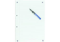 Cursusblok Oxford School A4 lijn 2-gaats 200 pagina's 80gr assorti