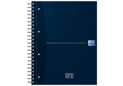 Collegeblok Oxford Office Essentials European book A4+ 4-gaats 120 vel assorti