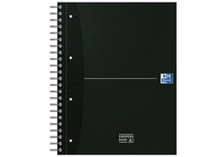 Collegeblok Oxford Office Essentials European book A4+ 4-gaats 120 vel assorti
