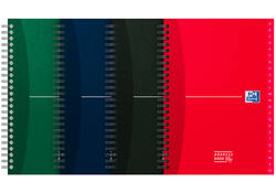 Adresboek Oxford Office Essentials A5 72vel dubbelspiraal assorti