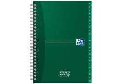 Adresboek Oxford Office Essentials A5 72vel dubbelspiraal assorti