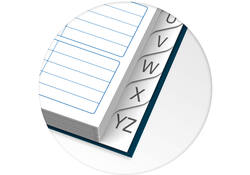 Adresboek Oxford Office Essentials A5 72vel dubbelspiraal assorti