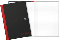 Notitieboek Oxford Black n' Red A4 96vel lijn