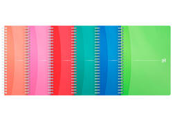 Spiraalblok Oxford MyColours A5 lijn 90vel assorti