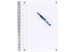 Collegeblok Oxford School A4+ lijn 23-gaats 160 pagina's 80gr assorti