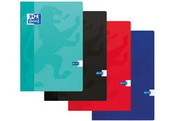 Schrift Oxford School A4 ruit 5x5mm 120 pagina's 80gr assorti