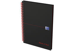Spiraalblok Oxford Black n' Red A5 lijn 140 pagina's 80gr