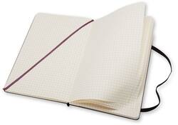 Notitieboek Moleskine large 130x210mm ruit 5x5 hard cover zwart