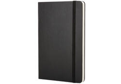 Notitieboek Moleskine pocket 90x140mm blanco hard cover zwart