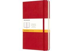 Notitieboek Moleskine large 130x210mm lijn hard cover rood