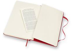 Notitieboek Moleskine large 130x210mm lijn hard cover rood