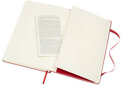 Notitieboek Moleskine large 130x210mm blanco hard cover rood
